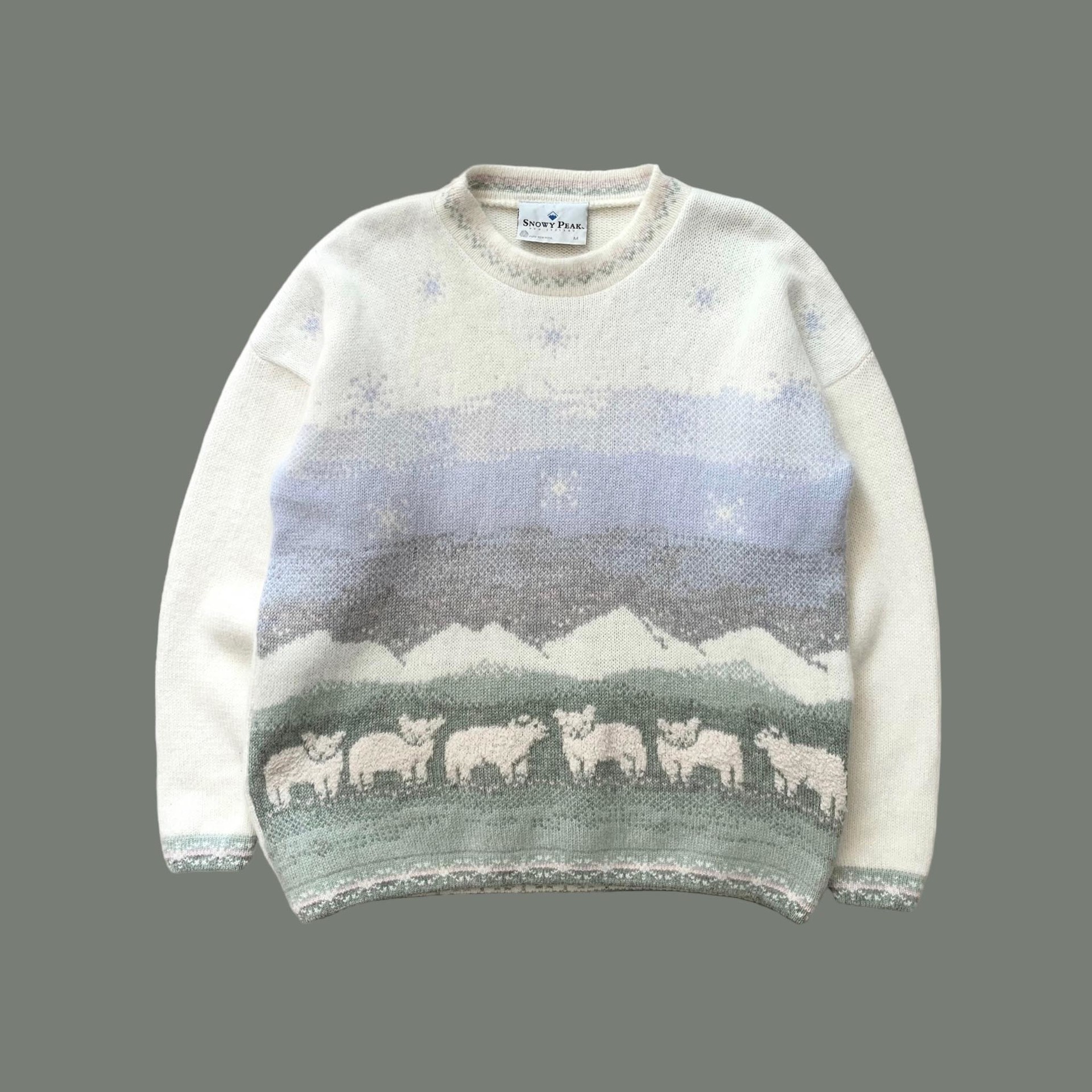 SNOWY PEAK New Zealand wool knit TAAU