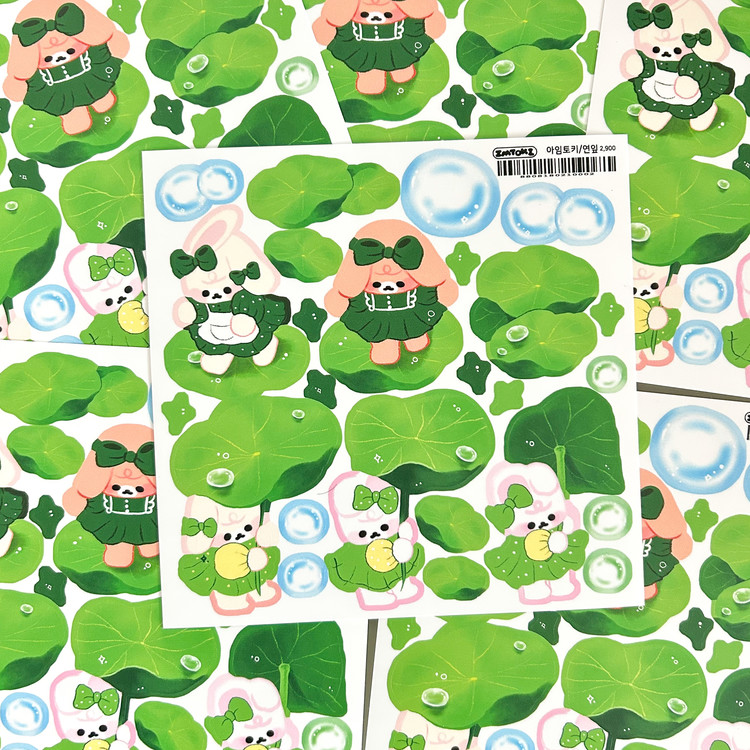 Im_toki | Lotus Leaf Sticker : Lovticker