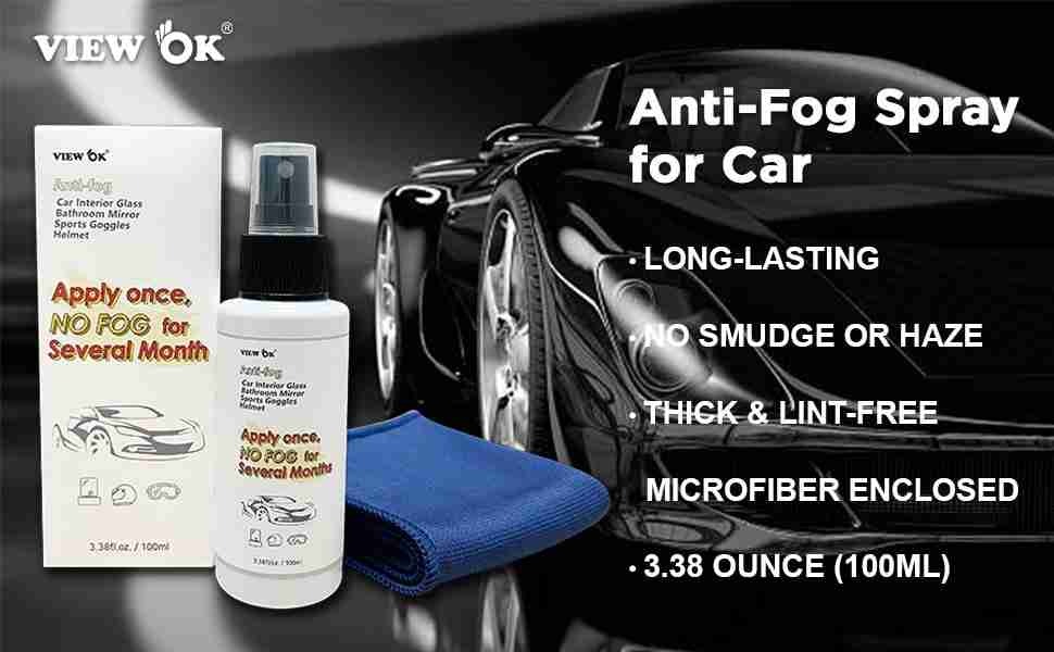nanoecoway anti-fog spray for car with full toolkit