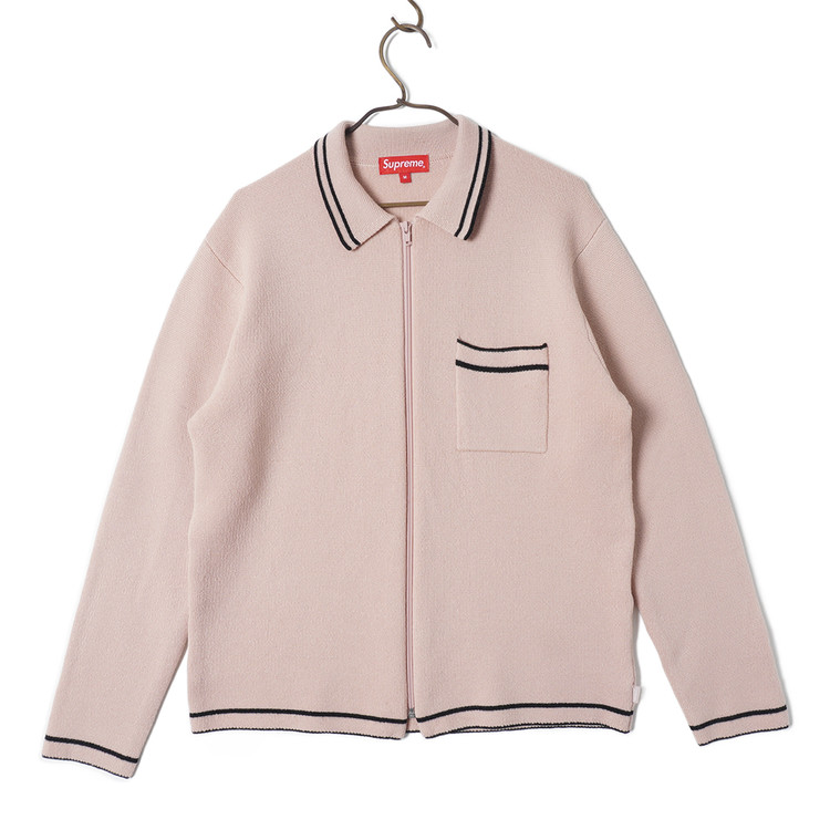 Supreme zip up sales polo sweater