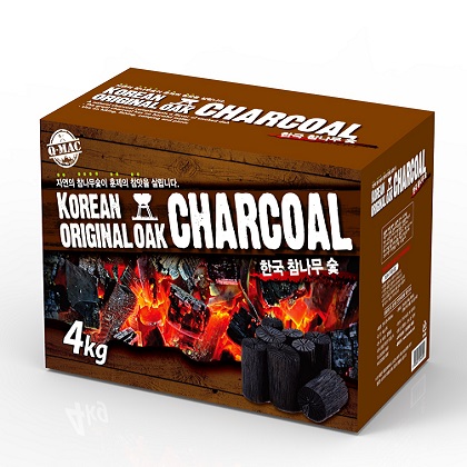 한국 참나무숯 oak charcoal 4kg : 광명통상