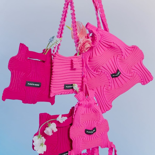 ◆PLEATS MAMA◆ Melody Bag Pink 5000957677 Melody Bag Pink(free pin badge) : PLEATSMAMA: Sustainable