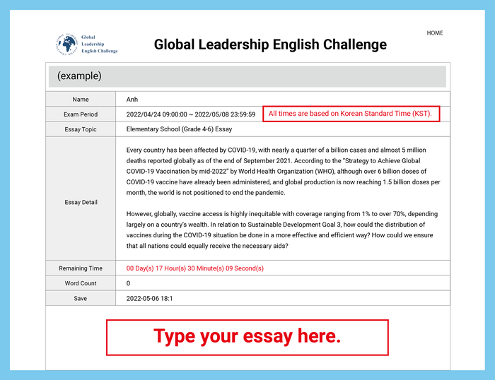 Discover the Global Goals – Macao-wide English Essay Competition