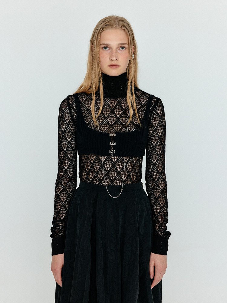 [EENK]WICOLE Flared Maxi Skirt - Black★ Designer fashion, Seoul-fully created | W Concept
