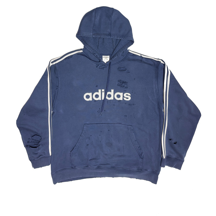 Boro Custom Vintage Adidas Big Sweat Hoodie Parka