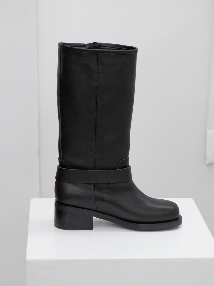 ブーツその他 TWVP MOON BIKER MIDDLE BOOTS Moon biker middle boots 23S02BK MOON BIKER MIDDLE BOOTS 문 바이커 미들부츠 23S02BK : TWVP