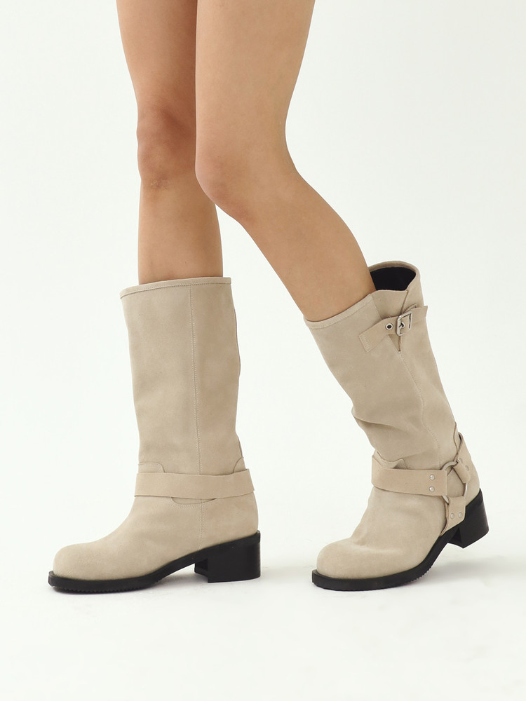 ブーツその他 TWVP MOON BIKER MIDDLE BOOTS Moon biker middle boots 23S02BE MOON BIKER MIDDLE BOOTS 문 바이커 미들부츠 23S02BE : TWVP