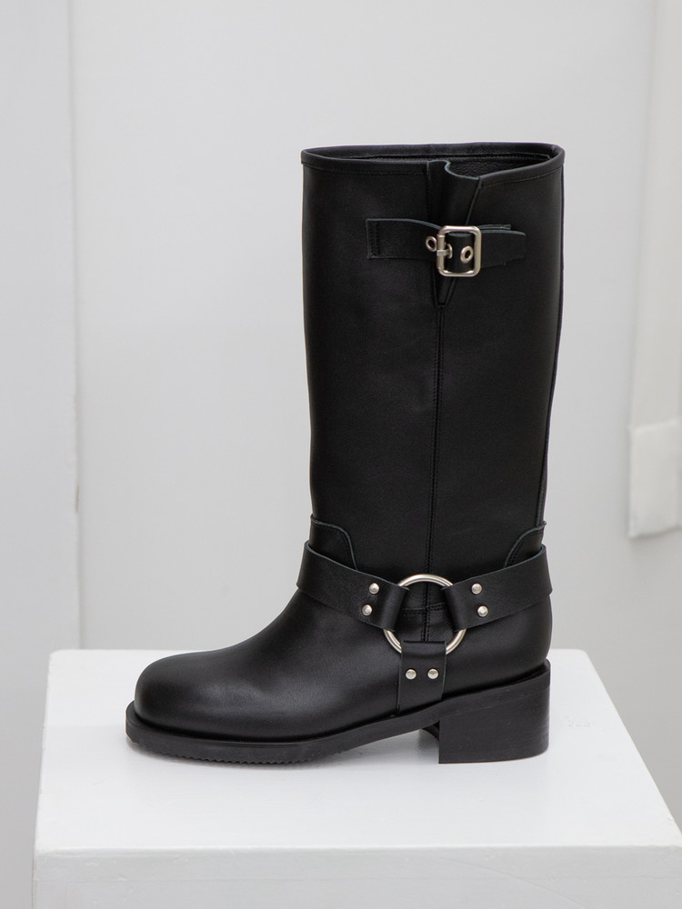 ブーツその他 TWVP MOON BIKER MIDDLE BOOTS Moon biker middle boots 23S02BK MOON BIKER MIDDLE BOOTS 문 바이커 미들부츠 23S02BK : TWVP