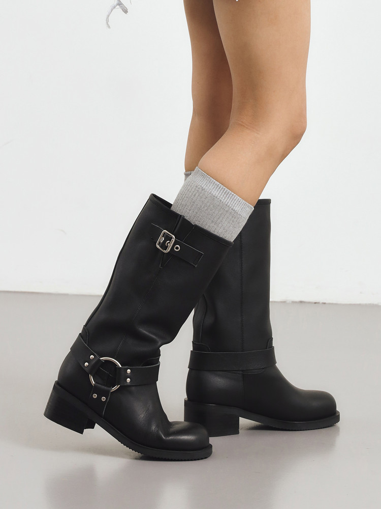 ブーツその他 TWVP MOON BIKER MIDDLE BOOTS Moon biker middle boots 23S02BK 60787-46_4fcc258f-6010-4d7c-