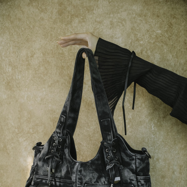 【 Swimcity 】 1999 denim bag ★送料・関税込★ ☆SWIMCITY☆送料込み☆正規品☆韓国☆デニム☆1999 denim bag