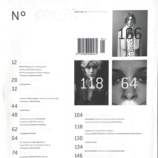 N°Magazine A #1 Dirk Van Saene 2001