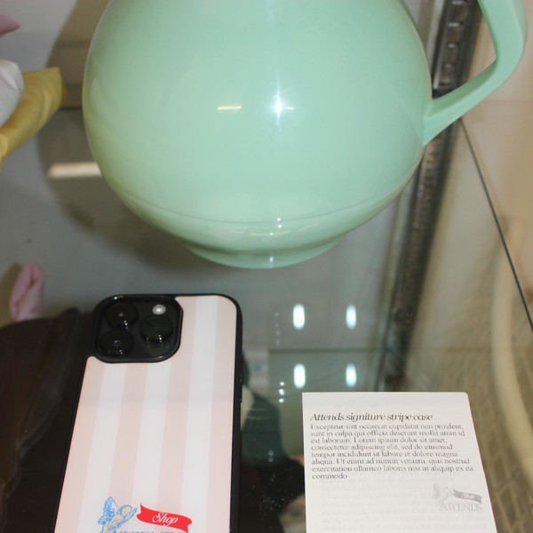 【韓国Attends アテンズ】Signiture stripe epoxy case 韓国Attends アテンズ】Signiture stripe epoxy case attendsKR