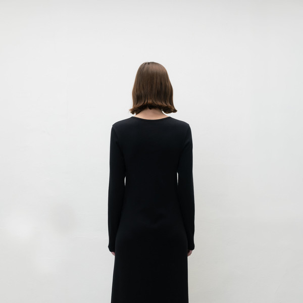 【MONOHA】Claude Button Dress 2 Colors Claude button dress (white / black) : MONOHA