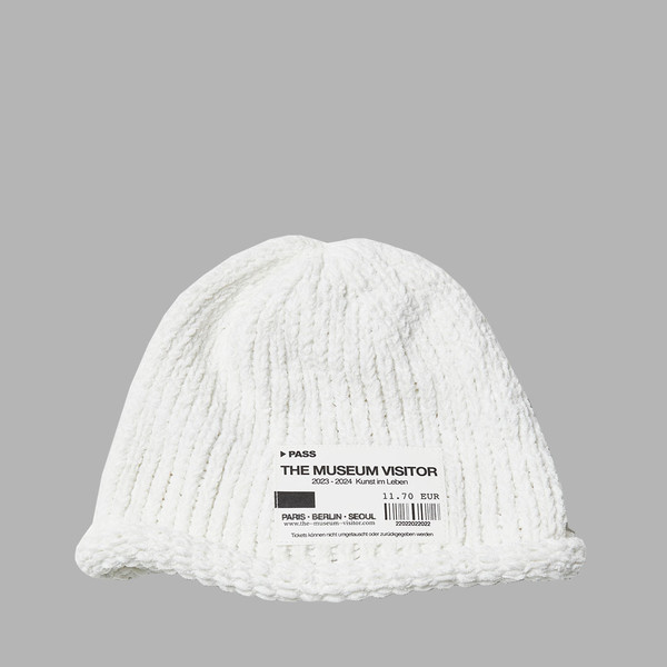 THE MUSEUM VISITOR★人気★VISITOR FLOWER CUFF BEANIE (BLACK) MUSEUM VISITOR Flower Cuff Beanie – SHOP CURVE