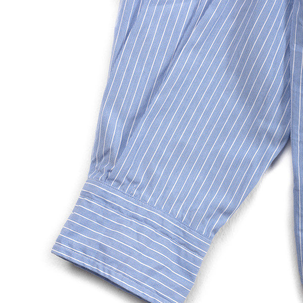 Porter Classic [포터 클래식] - Roll Up Stripe shirt - White Stripe