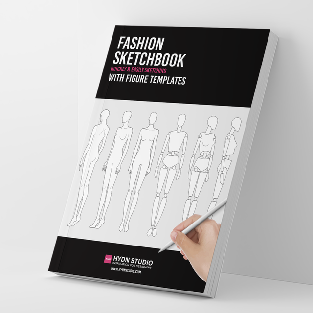 Fashion Sketchbook with 9 Head Figure Templates