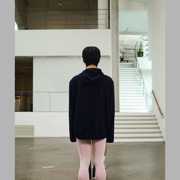 THE MUSEUM VISITOR★LOVELY CHECK POCKET FLEECE ZIP UP HOODY LOVELY CHECK POCKET FLEECE ZIP UP HOODY : THE MUSEUM VISITOR