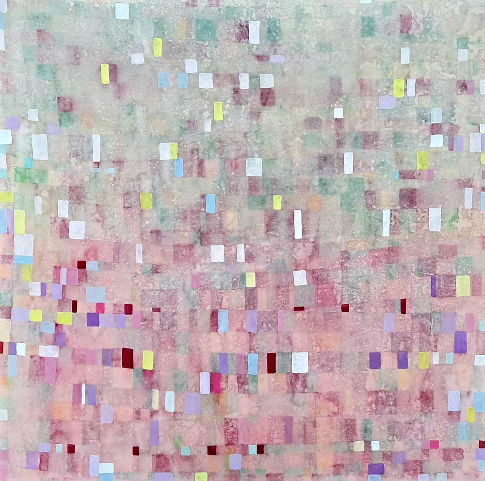 이진아_단풍숲, 장지에 채색 호분, 60 x 60 cm, 2022