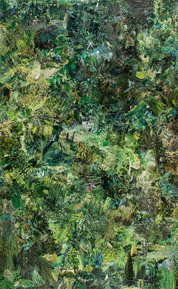 Green, photo-collage, 100 x 160 cm,  2021-2022 