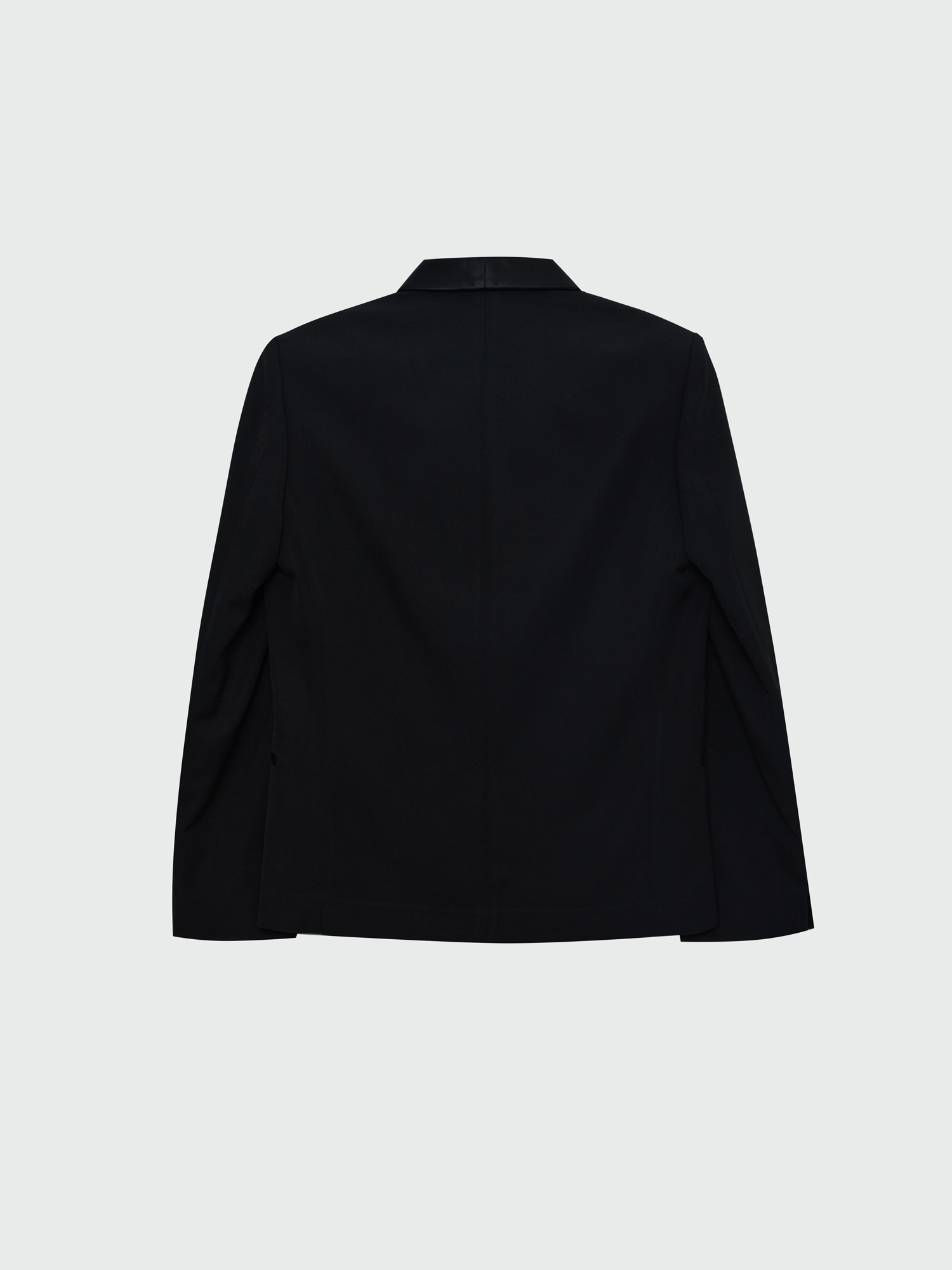 WELL Double Breasted Tuxedo Blazer Black EENK