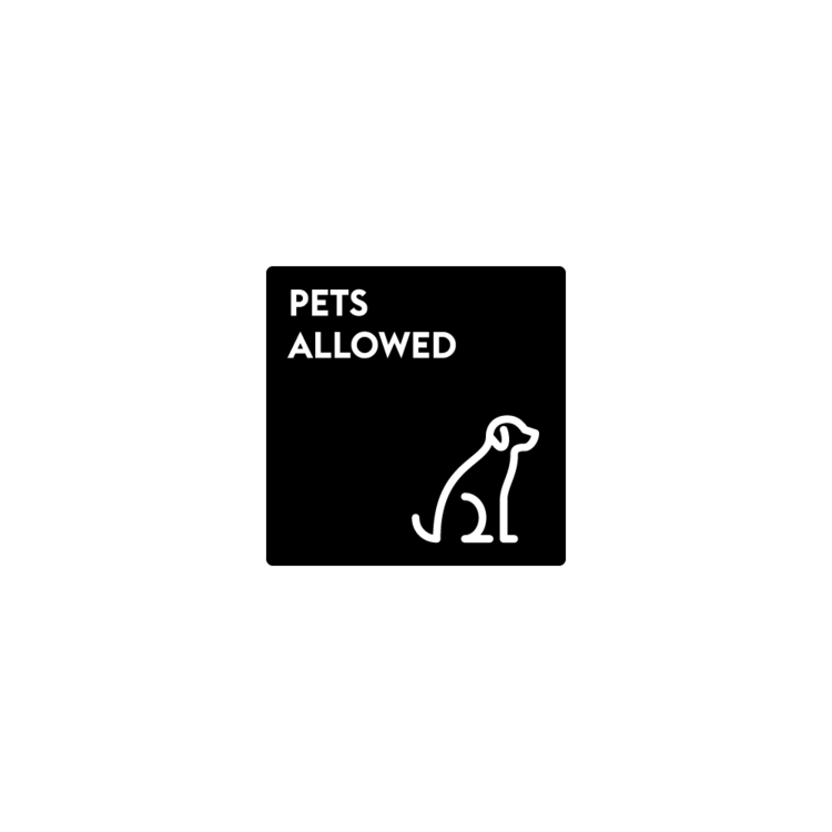 PETS ALLOWED 컬러사인