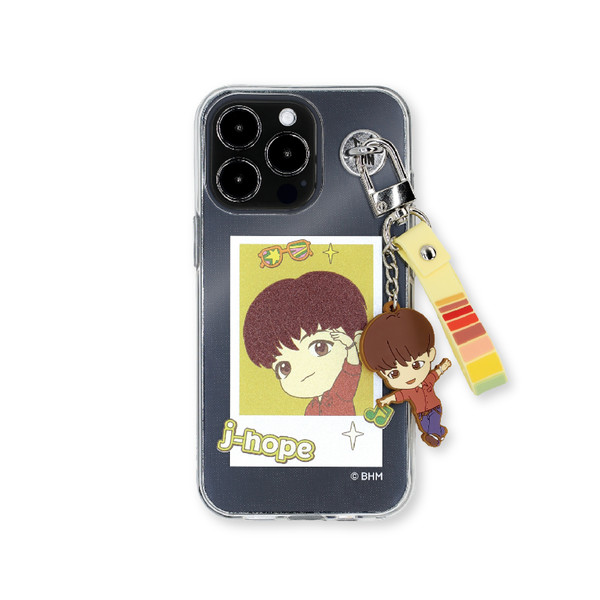 TinyTAN Clear Phone Case with keyring Dynamite Photo j hope