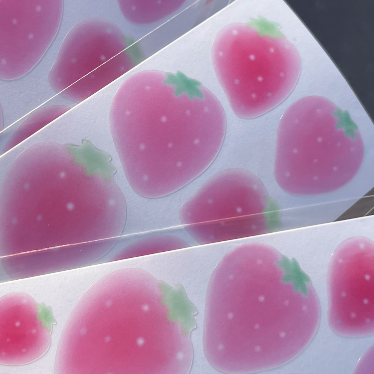 Hoonzi market | strawberry bubble sticker : Lovticker