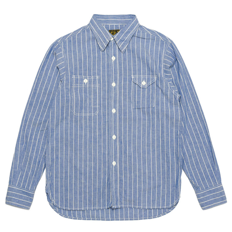 C/L Stripe Work Shirts [Blue] : Semi Basement General Store