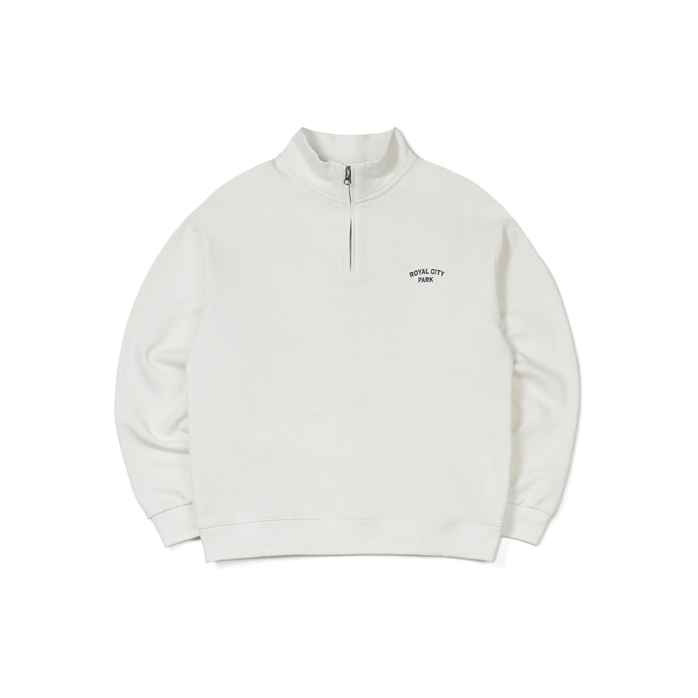 Oval Half Zip-Up White : royalcitypark