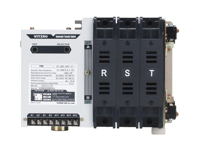 VAT B60063WN 3BA, VAT-66WN-3BA-B, 600A, 3P ATS, 이면형, 백타입, Back, 자동절제개폐기 ...