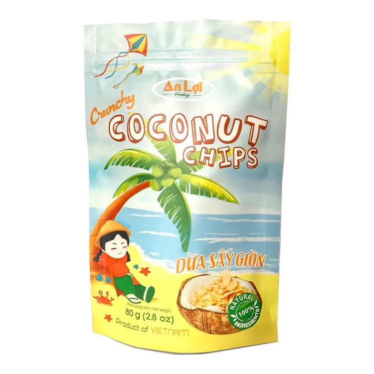 베트남 크런치 코코넛칩 An Loi Coconut Chips 80g Ben Tre 제조