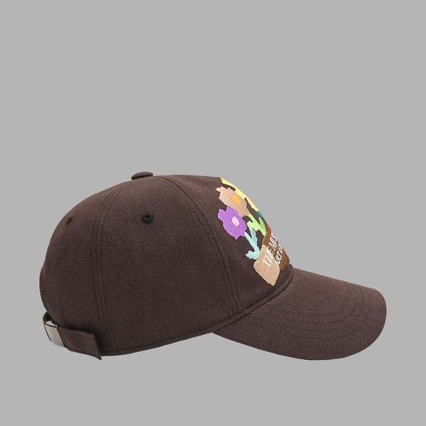 ★関税込★THE MUSEUM VISITOR★FIVE FLOWER POT BALL CAP★ FIVE FLOWER POT BALL CAP (BROWN) : THE MUSEUM VISITOR