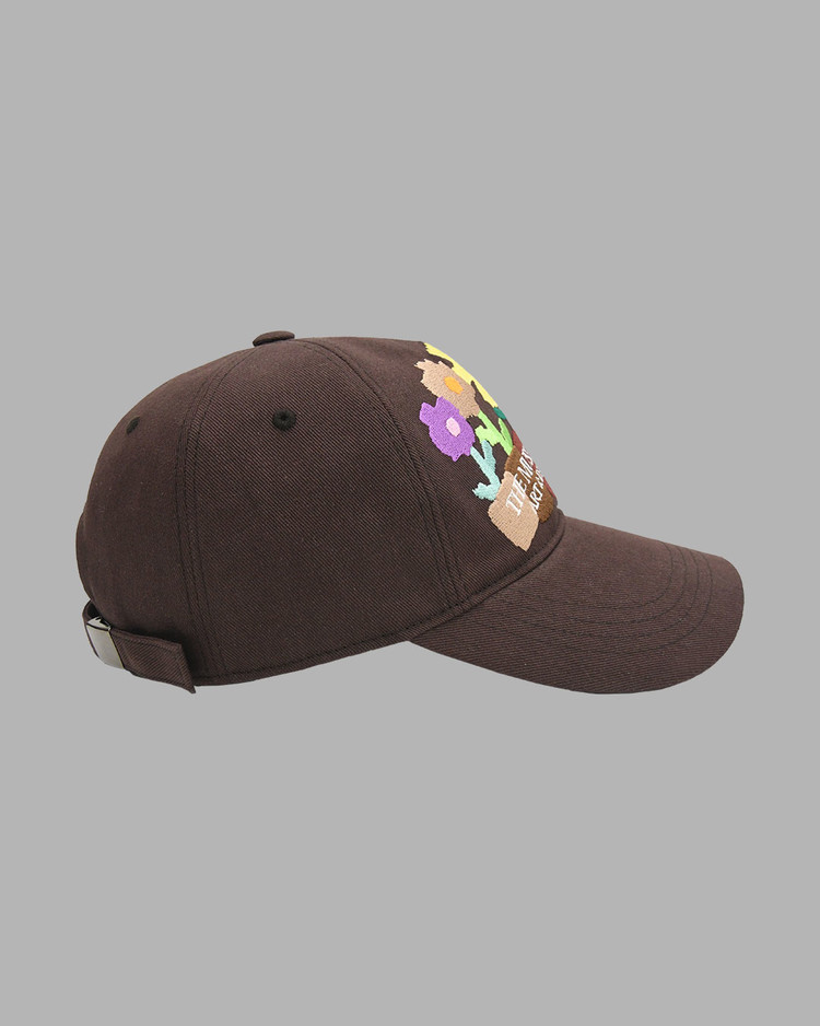 FIVE FLOWER POT BALL CAP (BROWN) : THE MUSEUM VISITOR