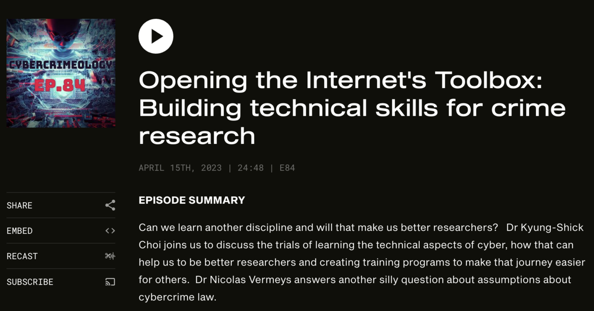 コンピュータ・IT Cybercrime Investigation BodyOfKnowledge