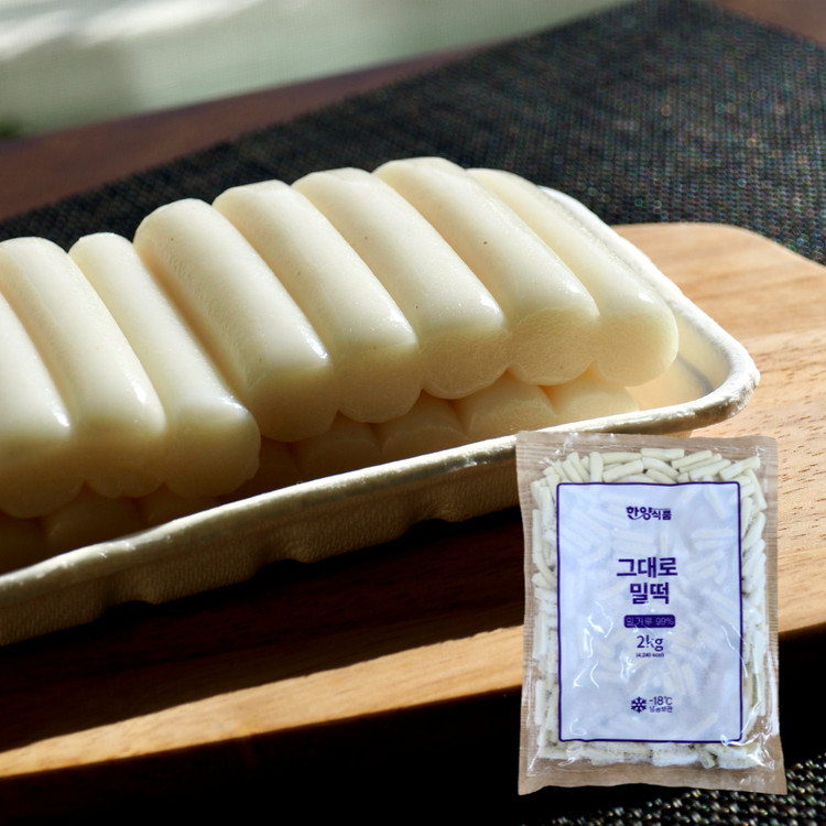 떡볶이떡 밀떡 그대로밀떡 5.5CM 2KG 밀떡볶이 도매 업소용 안주 간식 : 인생건어물 도매몰
