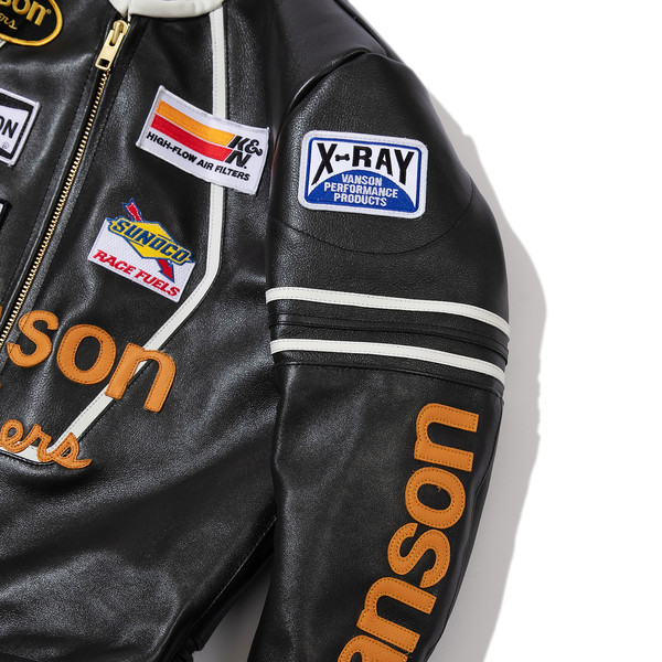 Vanson Leathers 星柄ジャケット 1975 ボストン Original Star Racing Leather Jacket
