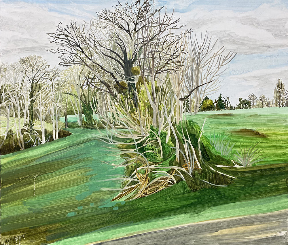 지나가는 풍경, Oil on canvas, 53 x 45.5 cm, 2020