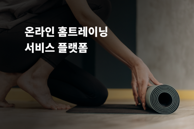 온라인 홈트레이닝 서비스 플랫폼