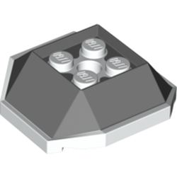 레고부품 Dark Bluish Gray Shell with 4 Recessed Studs and Hole with Molded ...