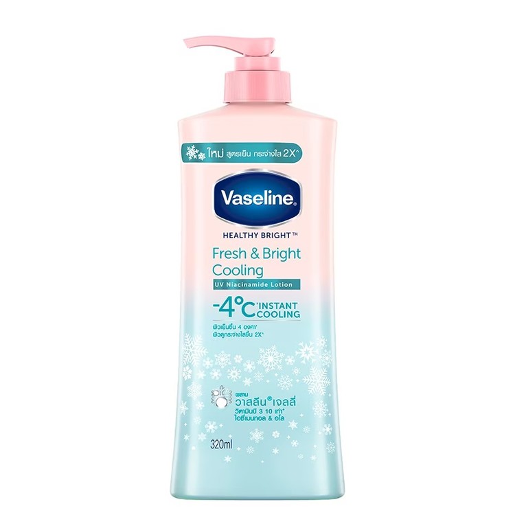 Vaseline/바세린 쿨링 바디 로션 (Fresh&Bright Cooling) 320ml 니코니코 타이 마켓 / 태국 구매 대행
