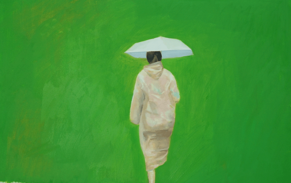 Raincoat, Oil on canvas, 31 x 48cm, 2018