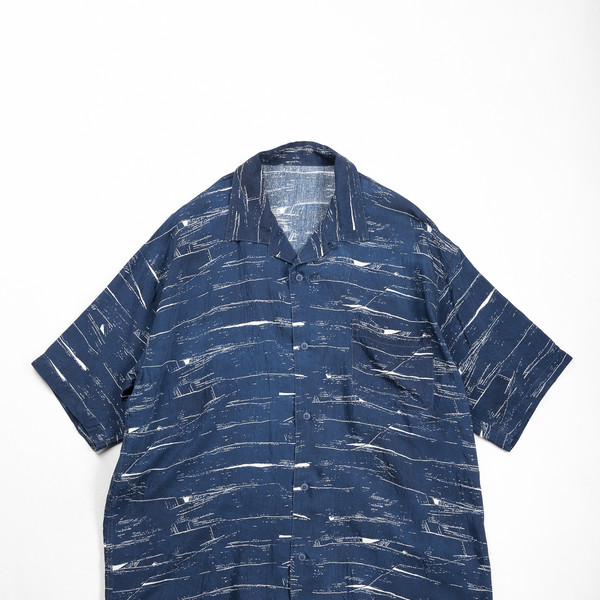 Porter Classic [포터 클래식] - Aloha Shirt Indigo Ocean : W2KEND