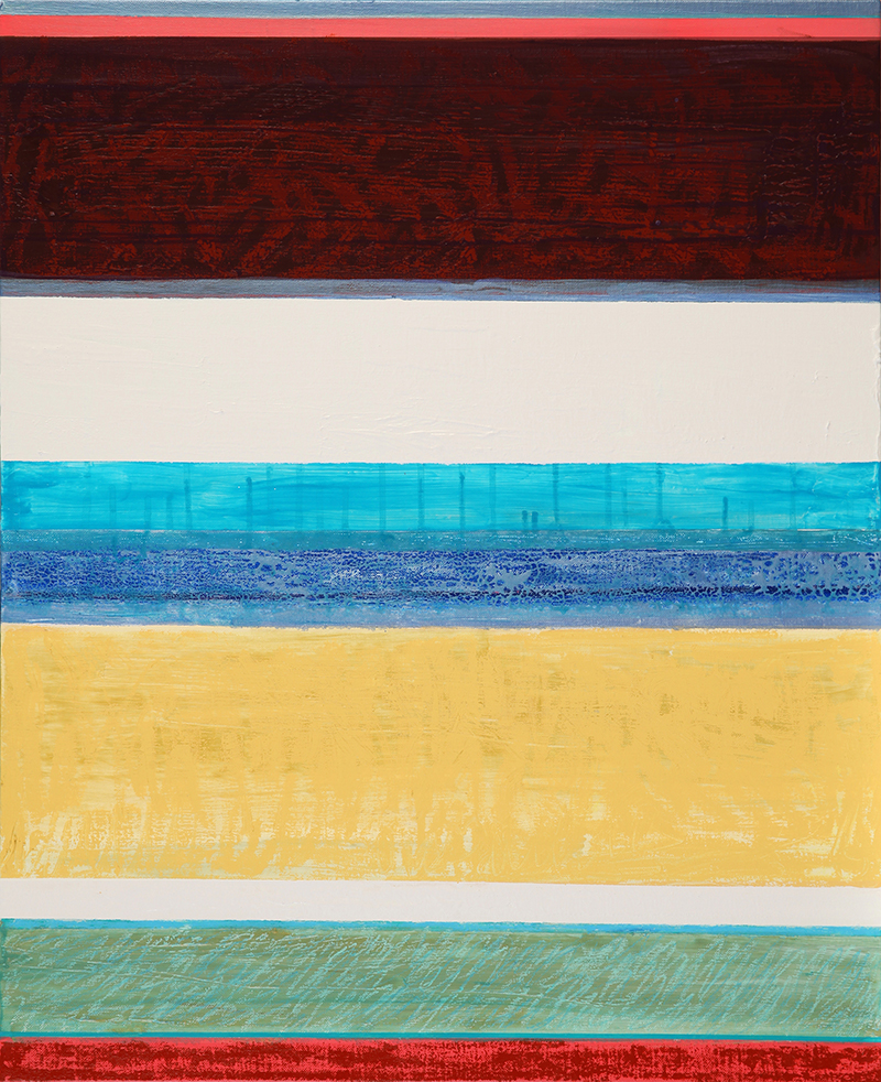 Color Code 2, acrylic colors on canvas, 60x72cm, 2014
