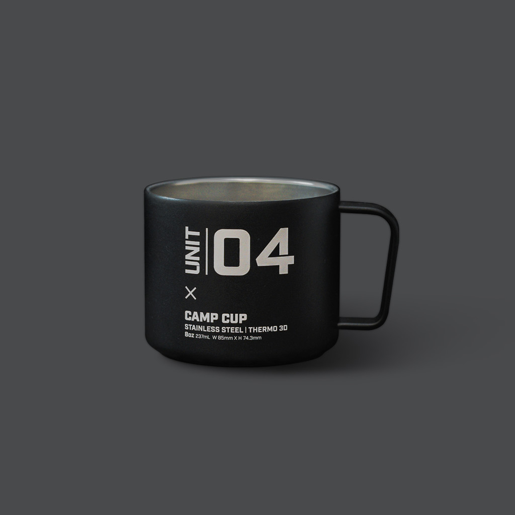 UNIT 04 CAMP CUP 8oz ブラック 高評価の贈り物 - バーベキュー・調理用品