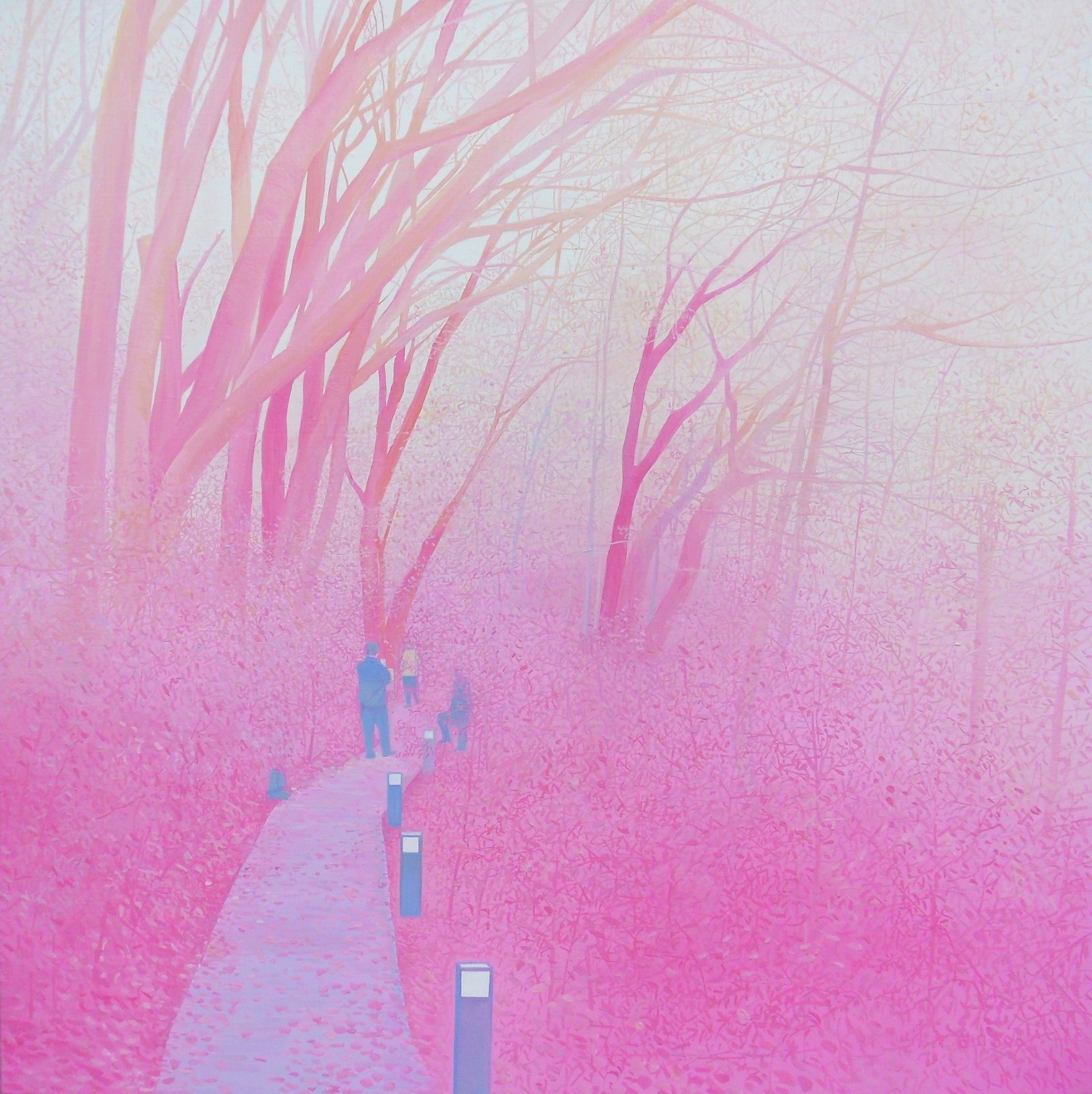 함수연_숲에서, oil on canvas, 91x91cm, 2013
