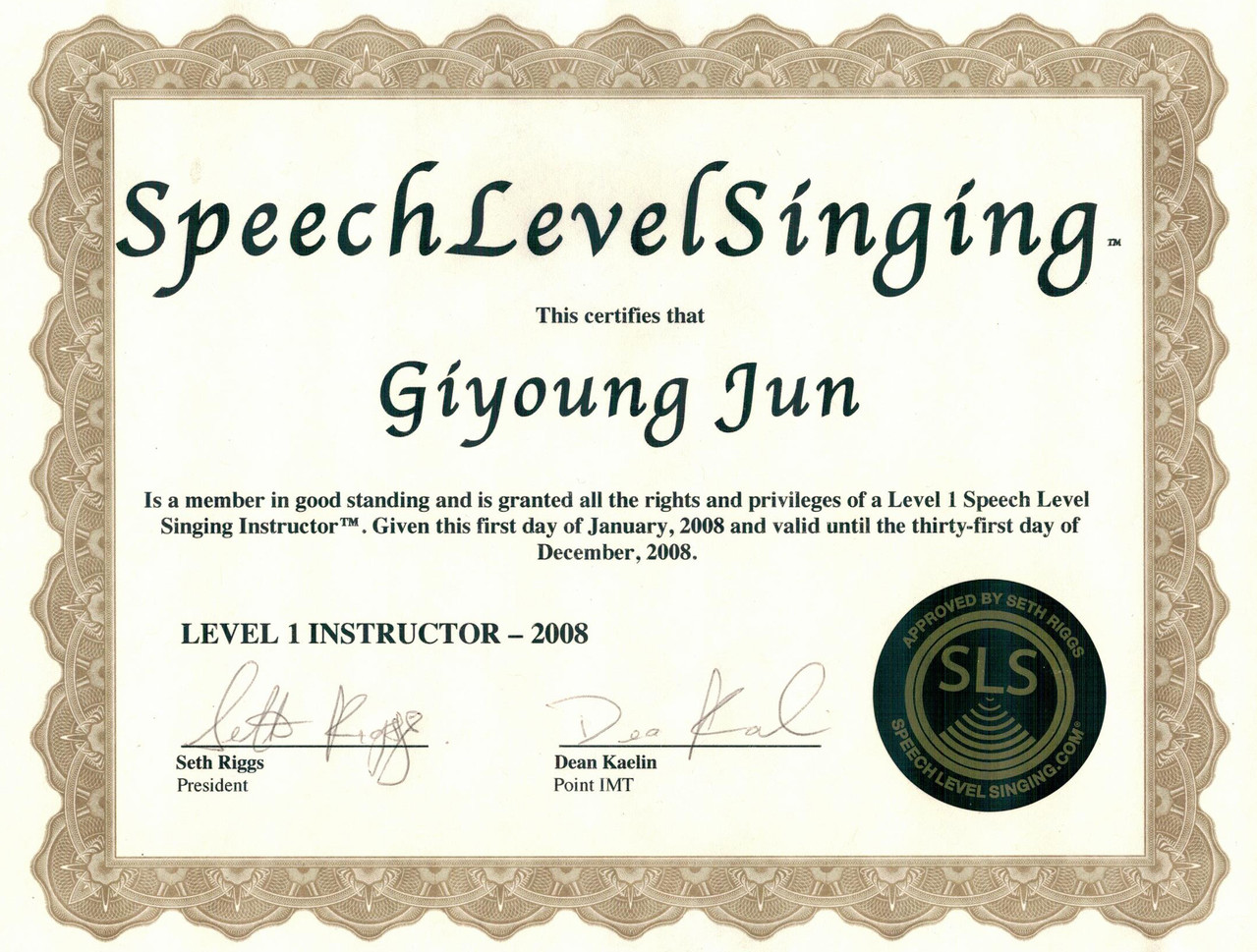 Seech Level Singing 2008