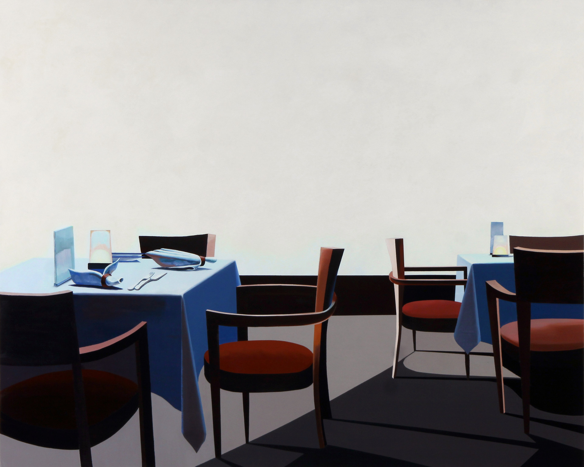 cafe cloud nine 2, Acrylic colors on canvas, 90x120cm, 2011