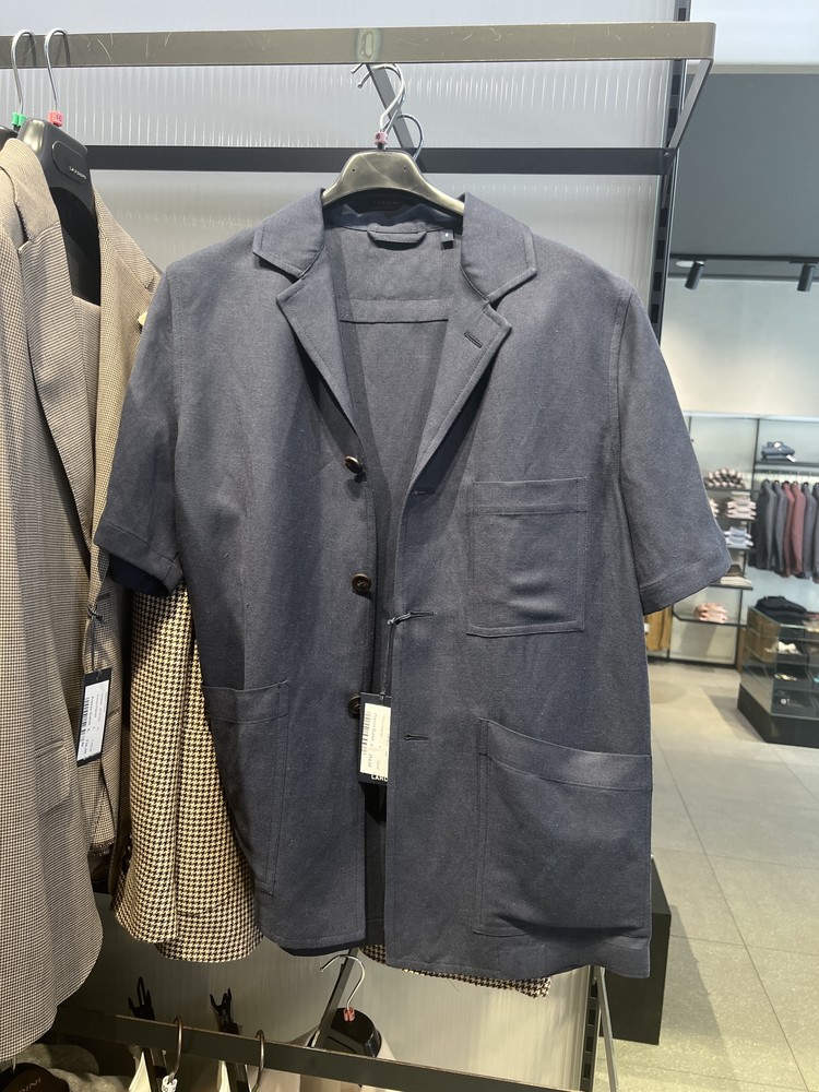 Outlet Ss] Lardini 라르디니 반팔 네이비 린넨 오버 셔츠 : 밀라노청년 편집샵