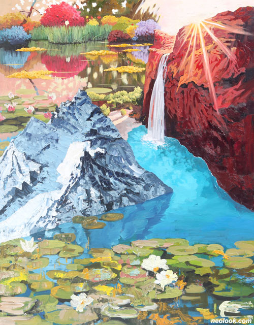 김상균_화려강산#1, oil on canvas, 117×91cm, 2018