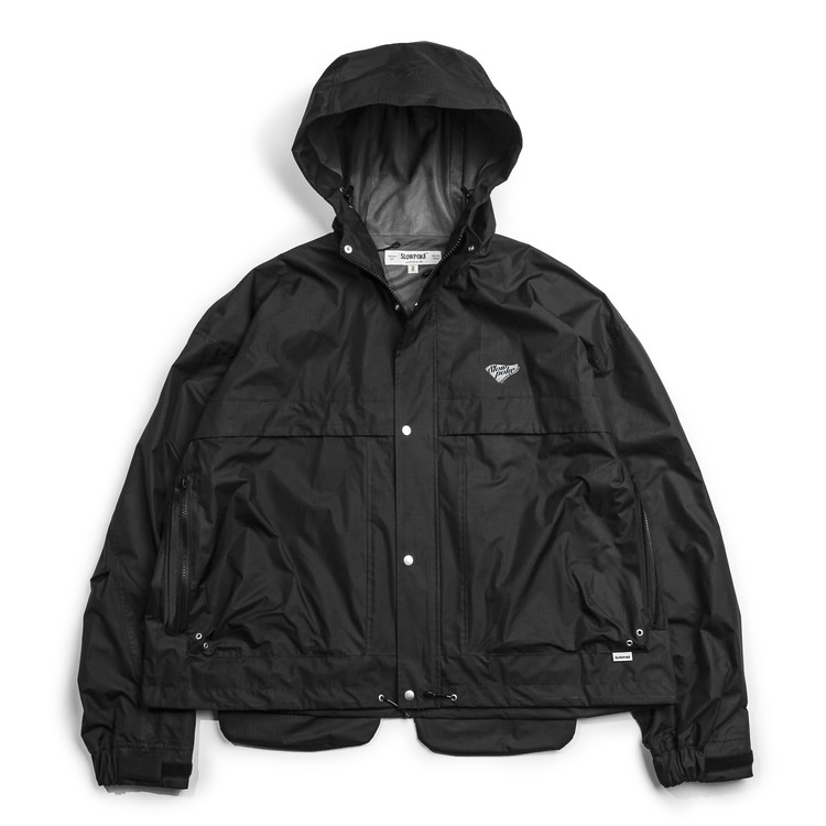 3L Nylon Ripstop Mountain Jacket (Waterproof) -Black- : SLOWPOKE® 슬로우포크